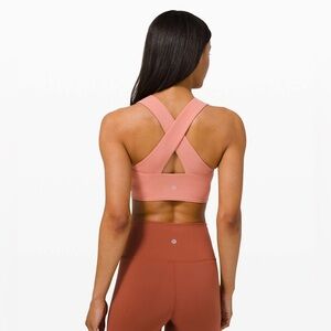 15. Lululemon Forward Fold Bra 11.5” PTP RUSTIC CORAL